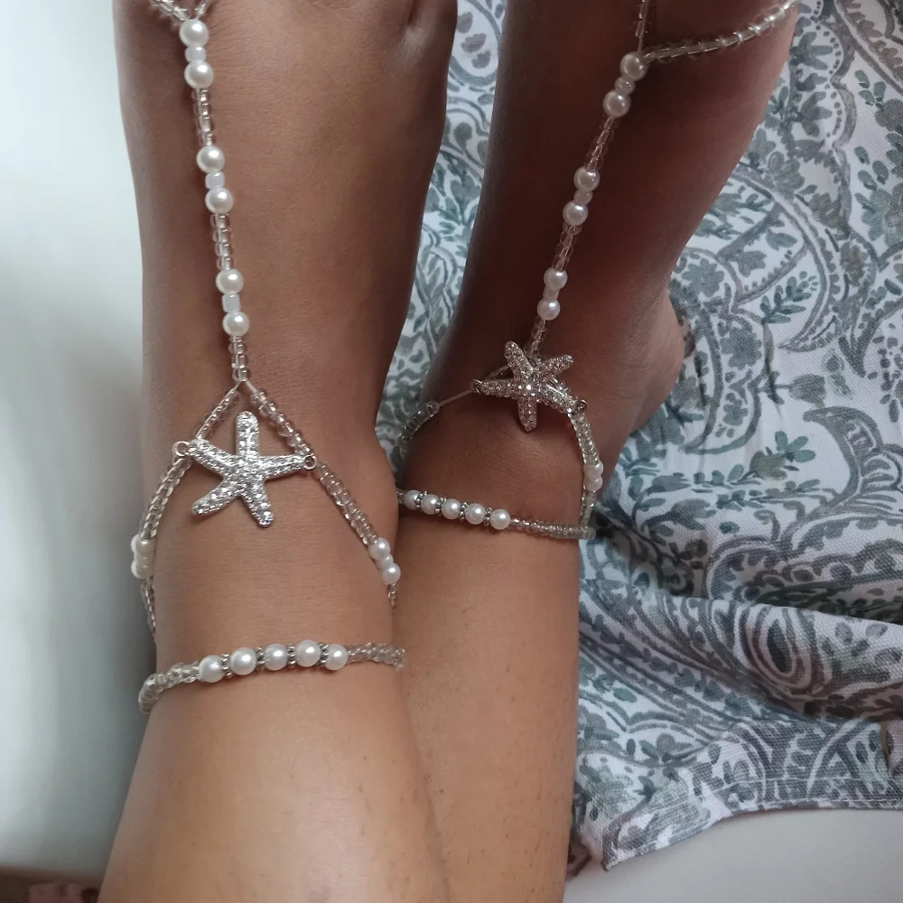 A Beach foot sandals starfish - Picture 3 of 3
